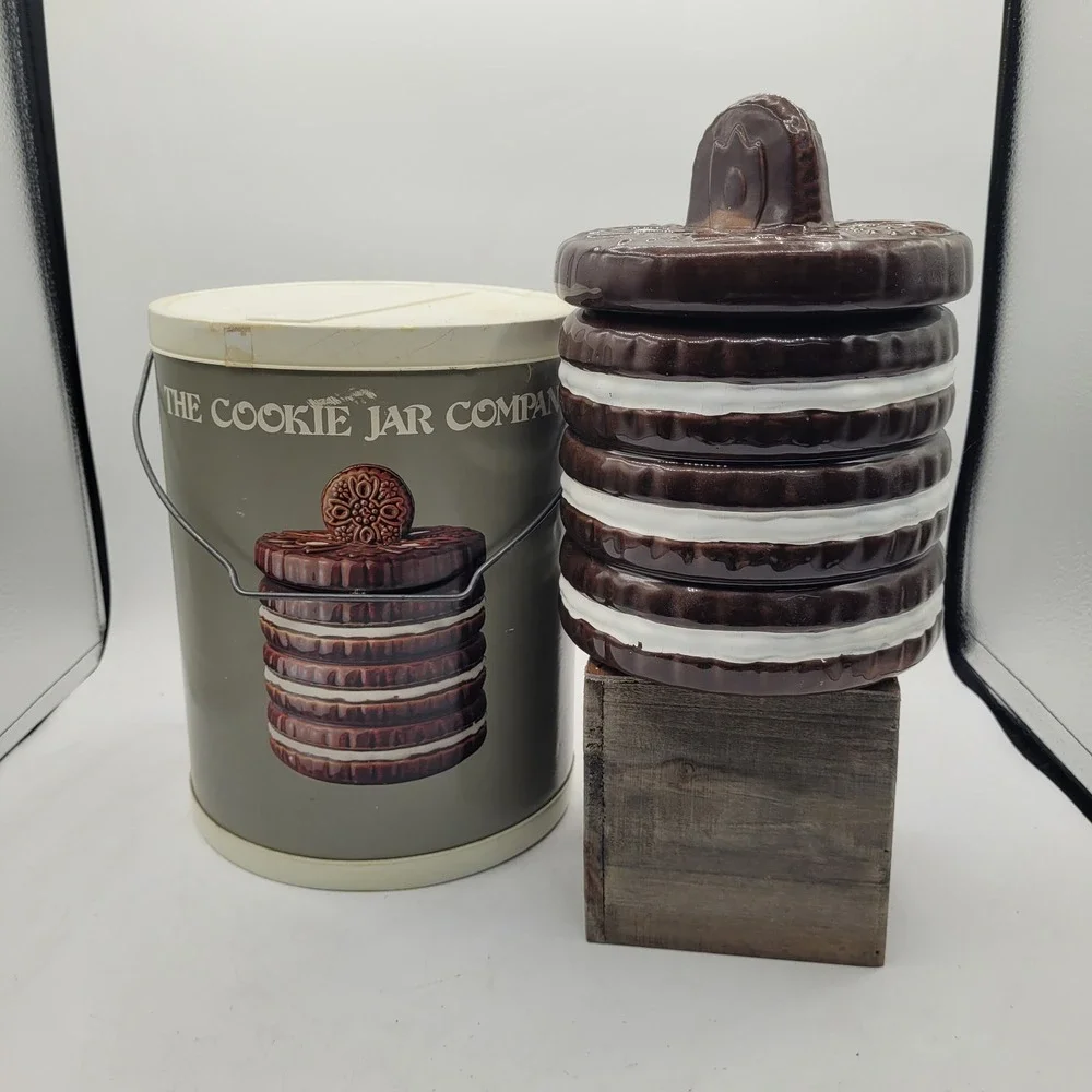 Vintage 70s Oreo Cookie The Cookie Jar Company North‎ American Ceramics in BOX